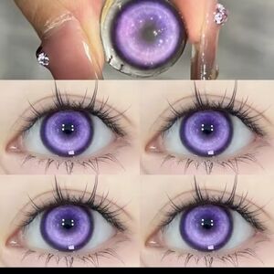 Fashionable Lens For Eyes Color Purple